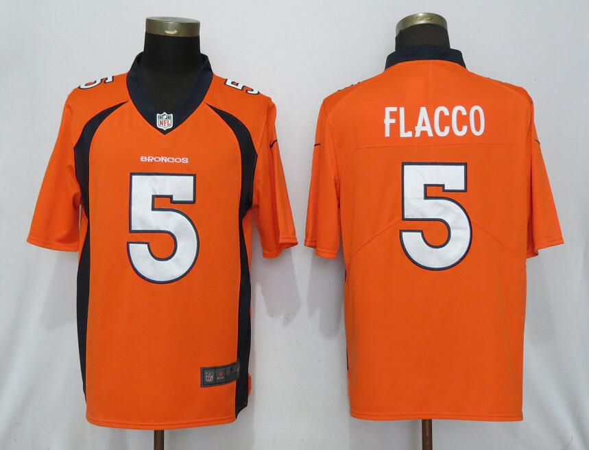 NEW Nike Denver Broncos #5 Flacco Orange 2017 Vapor Untouchable Limited jerseys->denver broncos->NFL Jersey